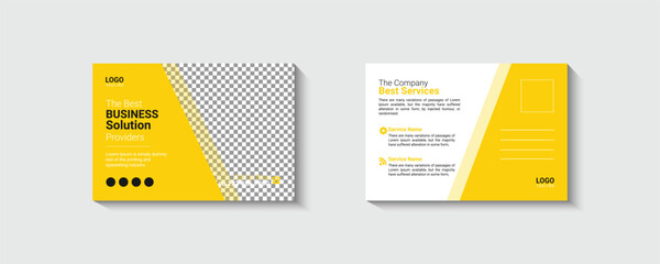 Minimalist real estate postcard