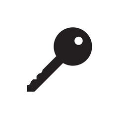 Key vector icon. Key flat sign design. Key symbol pictogram. UX UI icon
