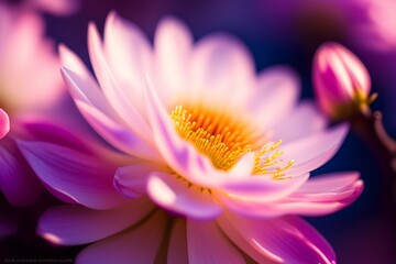 Fototapeta premium Graphic representation of Sublime Cherry Blossom Spring Abstract. Generative AI. 