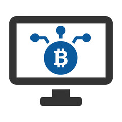 Payment, system, technology, bitcoin, coin, cryptocurrency icon
