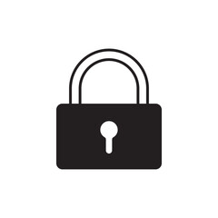 Lock vector linear icon. Private lock flat sign design. Padlock symbol. UX UI icon