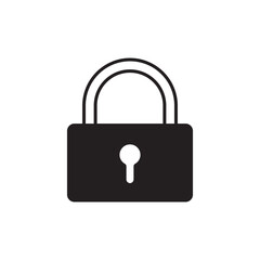 Lock vector linear icon. Private lock flat sign design. Padlock symbol. UX UI icon