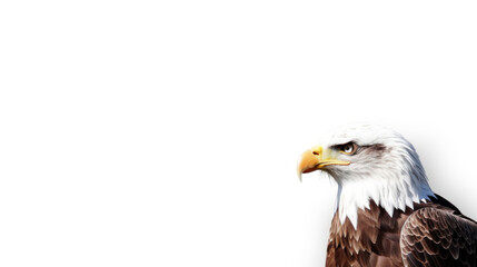 Obraz premium animal on the white Background a Eagle generative ai