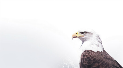 Obraz premium animal on the white Background a Eagle generative ai