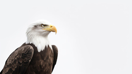 Fototapeta premium animal on the white Background a Eagle generative ai