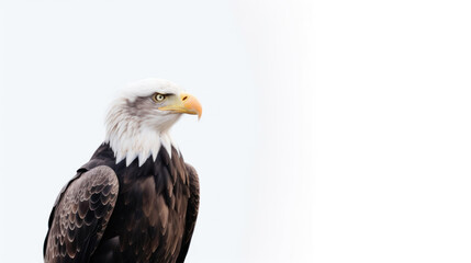 Obraz premium animal on the white Background a Eagle generative ai