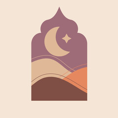 Ramadan kareem arch frame Islamic Collection of modern style backgrounds