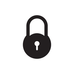 Lock vector linear icon. Private lock flat sign design. Padlock symbol. UX UI icon