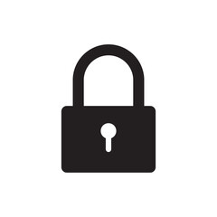 Lock vector linear icon. Private lock flat sign design. Padlock symbol. UX UI icon