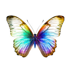 Iridescent butterfly, Generative AI