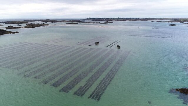 Les &icirc;les Chausey, au large de Granville.