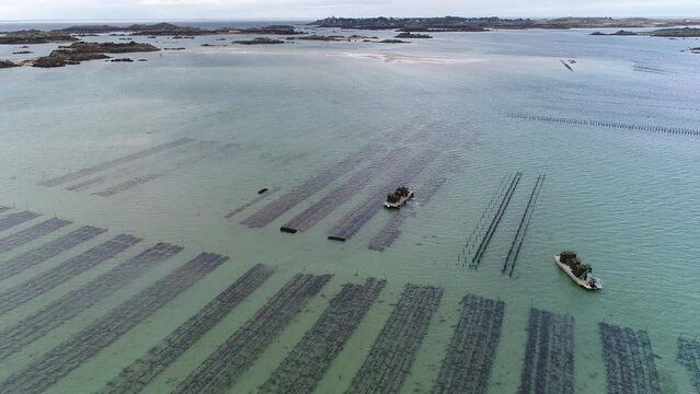 Les &icirc;les Chausey, au large de Granville.