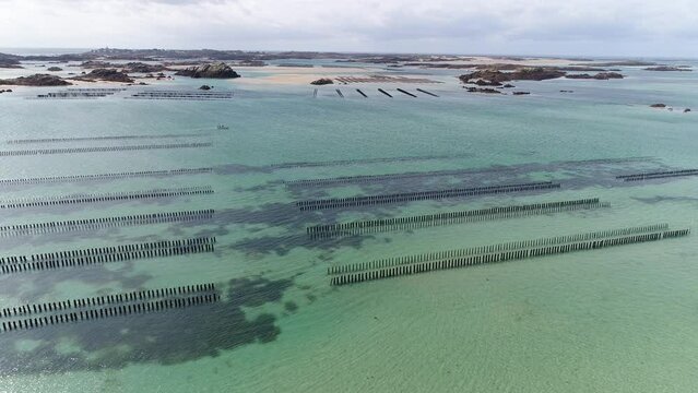Les &icirc;les Chausey, au large de Granville.
