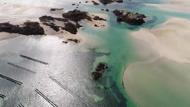 Les &icirc;les Chausey, au large de Granville.