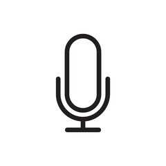 Mic vector icon. Microphone vector icon. Mic flat sign design. Karaoke microphone icon. Broadcast mic sign. Micro flat symbol pictogram. UX UI icon
