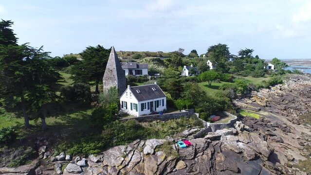 Les &icirc;les Chausey, au large de Granville.