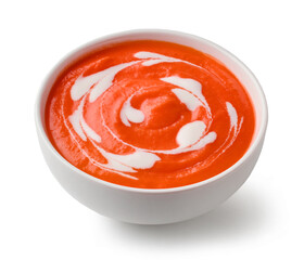 bowl of tomato cream soup