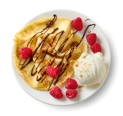 freshly baked crepe