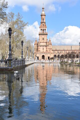Spanish square in Seville in Maria Luisa Park, Europe, Andalusia, history
