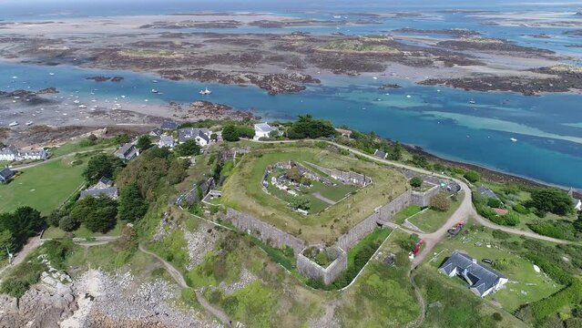 Les &icirc;les Chausey, au large de Granville.