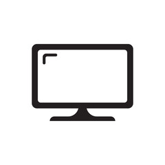 Monitor vector icon. Screen flat sign design. TV pictogram symbol. Television vector icon. UX UI icon