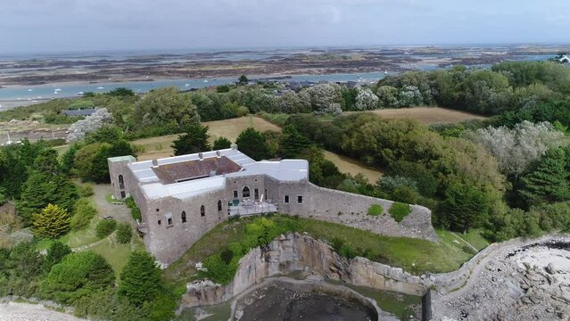 Les &icirc;les Chausey, au large de Granville.