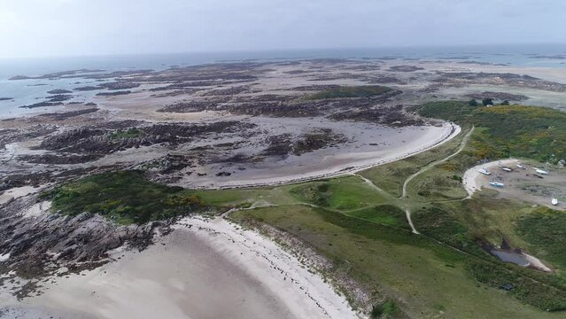 Les &icirc;les Chausey, au large de Granville.