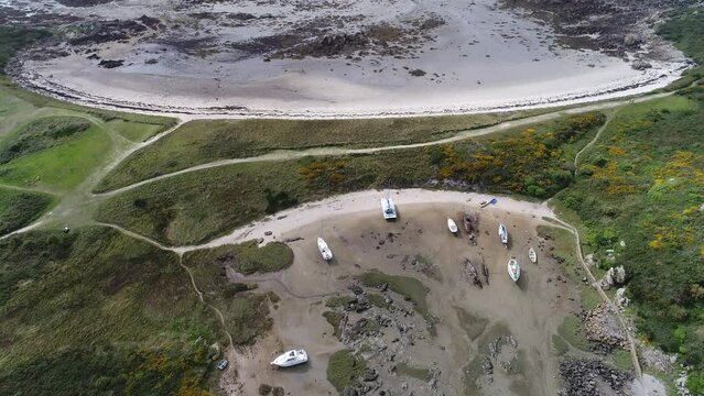 Les &icirc;les Chausey, au large de Granville.