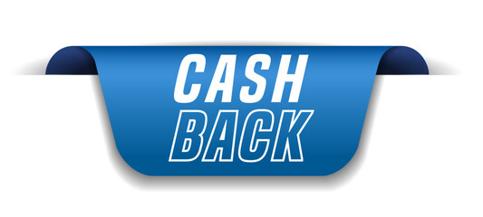 Colorful vector flat design banner cash back. This sign is well adapted for web design.