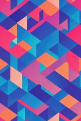 Bold and Vibrant Geometric Seamless Patterns for Fashion, Home Decor, and More