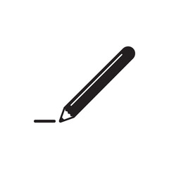 Pencil vector icon. Pencil for drawing flat sign design. Pencil symbol pictogram. UX UI icon