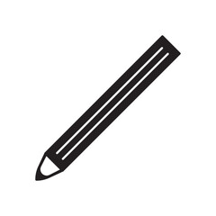 Pencil vector icon. Pencil for drawing flat sign design. Pencil symbol pictogram. UX UI icon