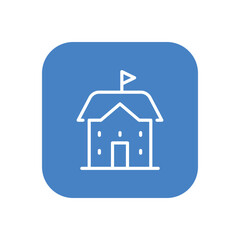 University icon vector stock.