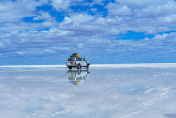 Reflection in Salar de Uyuni, Bolivia