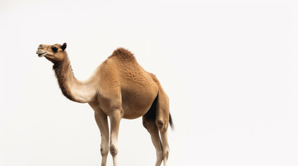 animal on the white Background a Camel generative ai