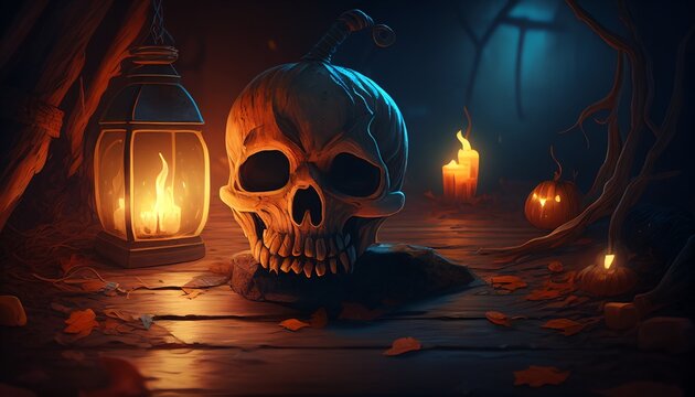 Halloween In Flame - Scary Pumpkins