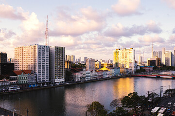 Fototapeta na wymiar Recife city skyline
