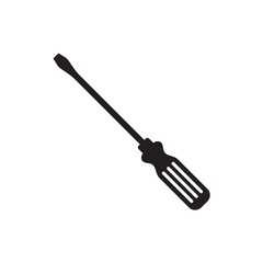 Fototapeta premium Screwdriver vector icon. Turn-screw tool flat sign design. Screwdriver flat symbol pictogram. UX UI icon