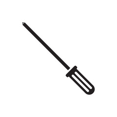 Screwdriver vector icon. Turn-screw tool flat sign design. Screwdriver flat symbol pictogram. UX UI icon
