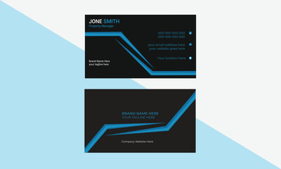 Double-sided creative business card template.