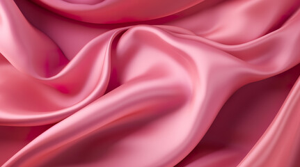 Obraz premium Smooth elegant silk or satin texture can use as wedding background. Luxurious background design. Generative AI