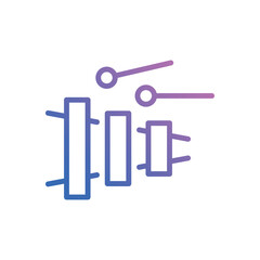 Mucis Class icon vector stock.