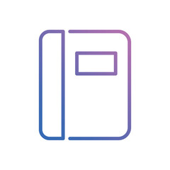 Note Book icon vector stock.