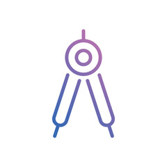 Compass icon vector stock.