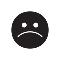 Sad face vector icon. Sad face flat sign design. Smiley linear symbol pictogram. UX UI icon
