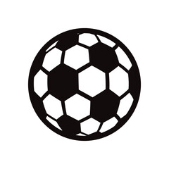 Fototapeta premium Soccer ball vector icon. Football game ball flat sign design. Soccer ball symbol pictogram. UX UI icon