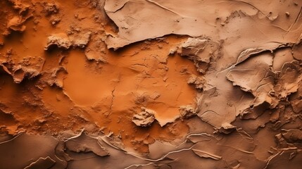 Naklejka premium Clay Eco-Plaster Texture, Sunny Rustic Background