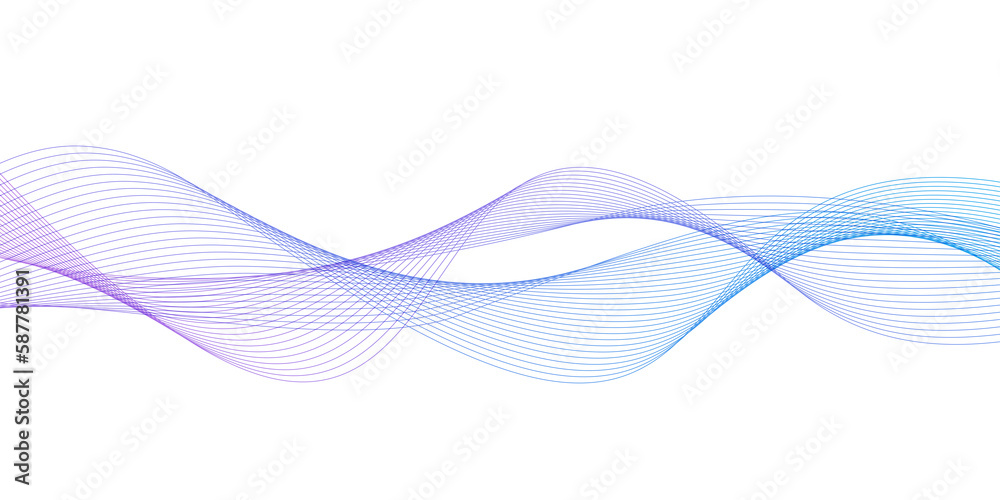 Poster modern abstract glowing wave background. dynamic flowing wave lines design element. futuristic techn