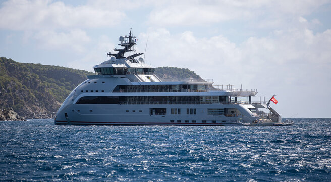Yacht Olivia O, Ulstein Verft AS - Saint-Barth, 24 mars 2023.	