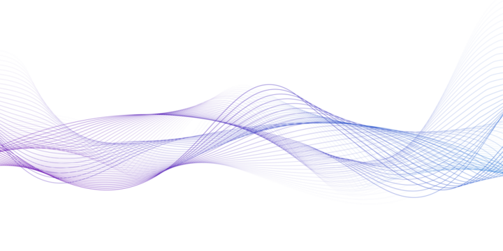 Modern abstract glowing wave background. Dynamic flowing wave lines design element. Futuristic technology and sound wave pattern. PNG file.